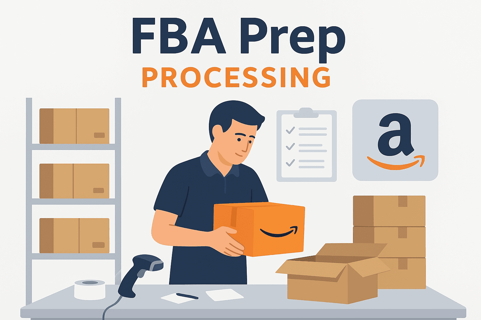 Amazon, eBay, Walmart online shop operation